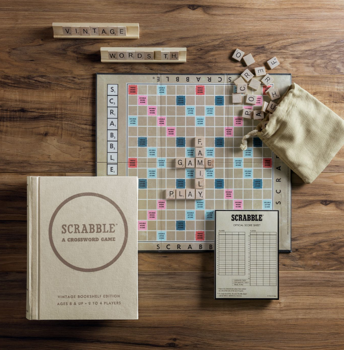 Scrabble Vintage Bookshelf Edition
