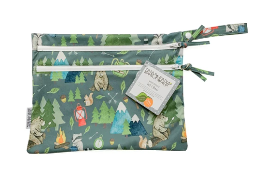 Camping Bears Waterproof Wet Bag - BapronBaby