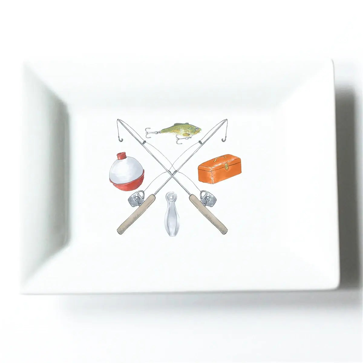 Fishing Crest Mini Dish - Dishique - The Woods Maine