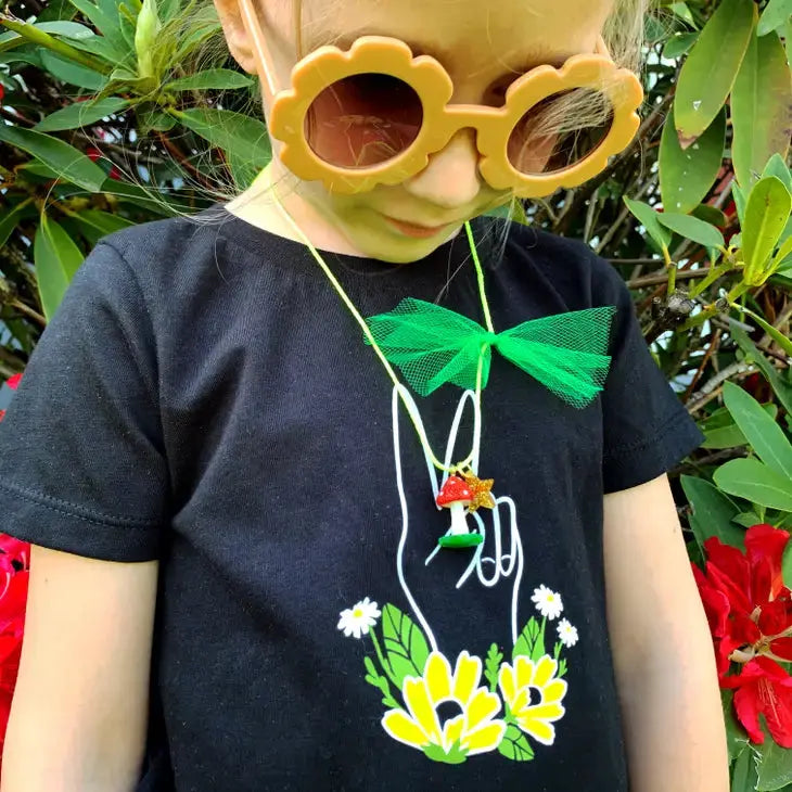 Glitter Mushroom Necklace - Gunner & Lux - The Woods Maine