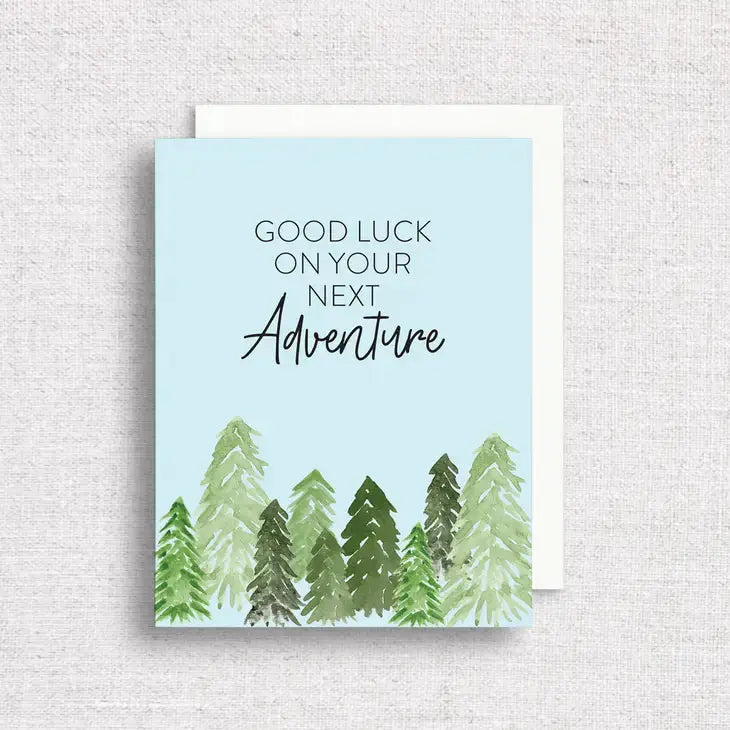 Good Luck Forest Greeting Card - Gert & Co - The Woods Maine