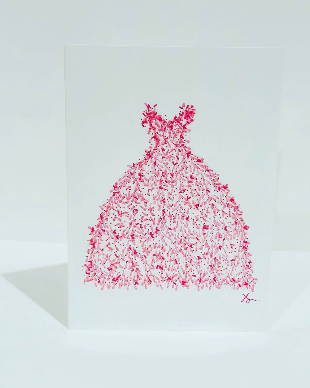Pink Ribbon Dress Card - Dori Desautel Broudy