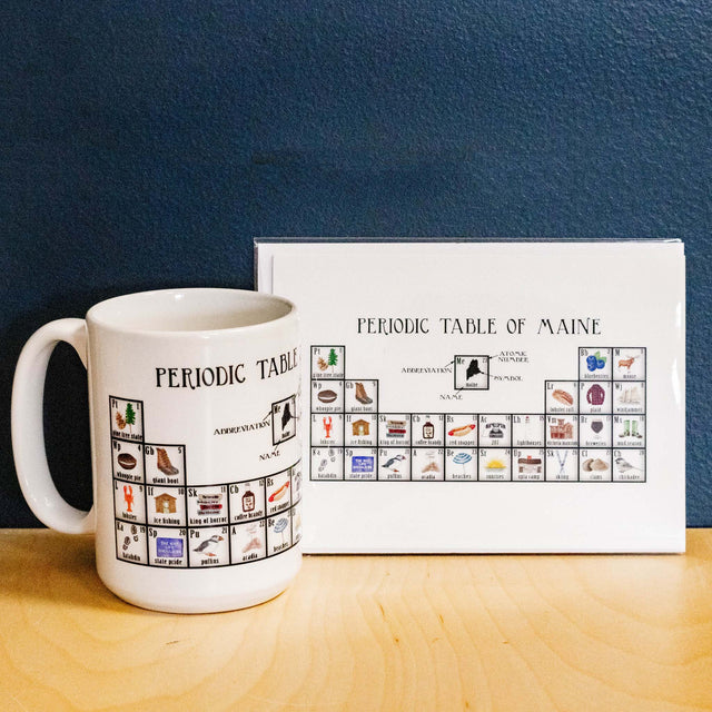 Maine Periodic Table Mug - Dishique - The Woods Maine