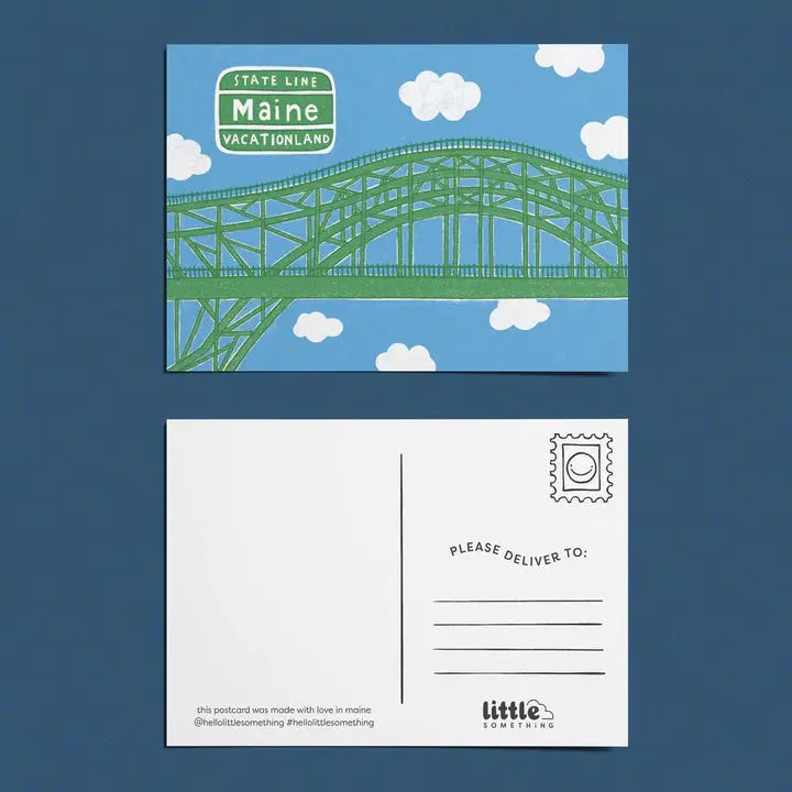Maine Vacationland Postcard - Little Something Co. - The Woods Maine