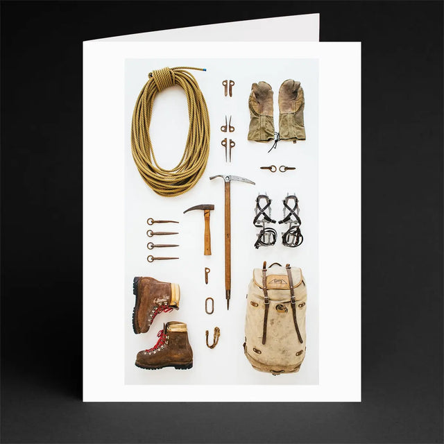 Mountaineer Notecard (Single) - Field Guide Designs - The Woods Maine