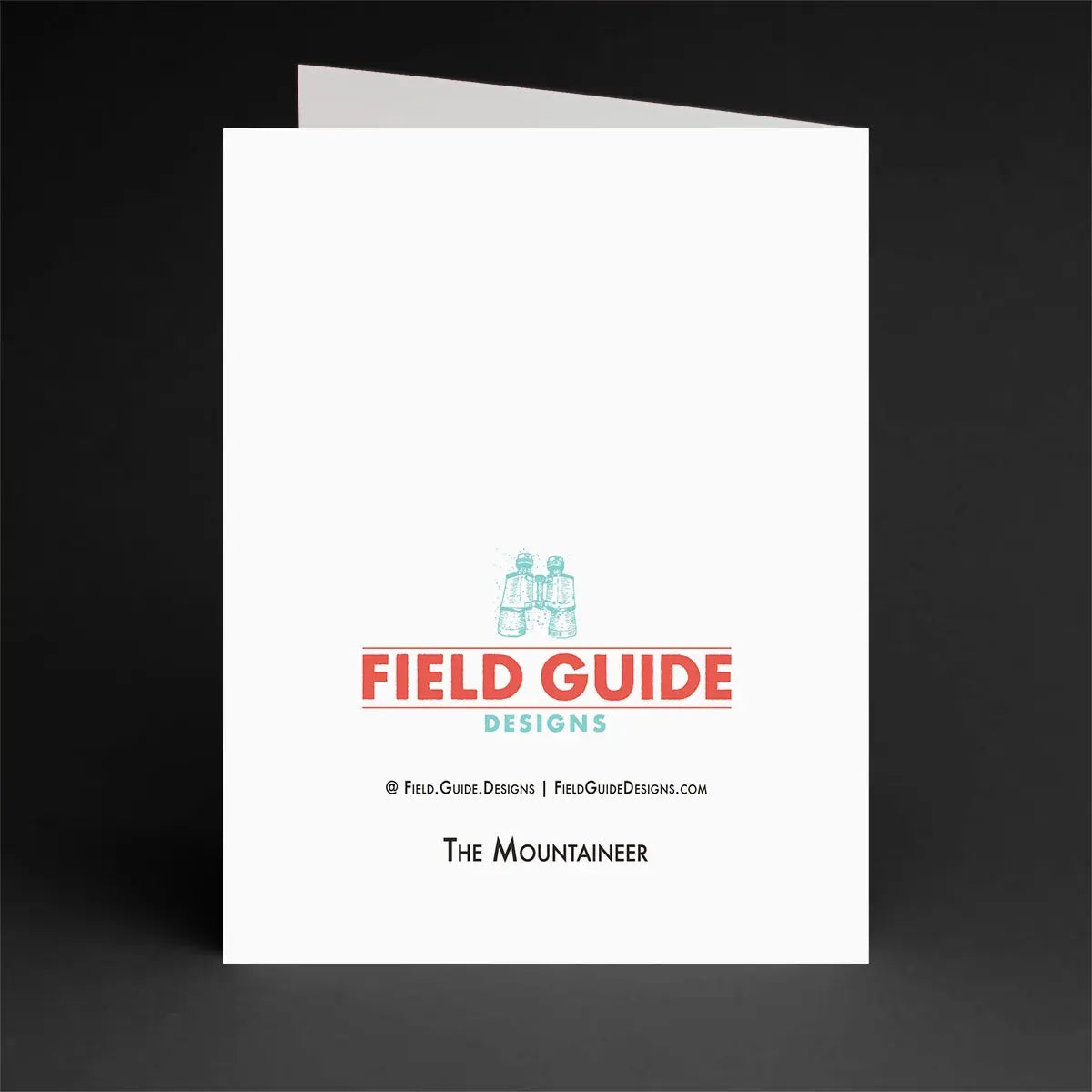 Mountaineer Notecard (Single) - Field Guide Designs - The Woods Maine