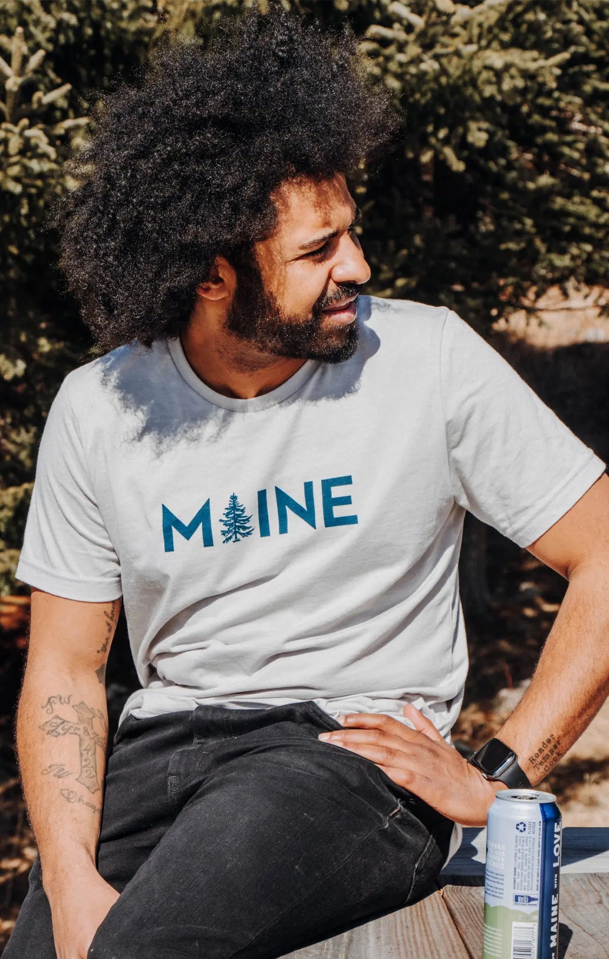 My Maine: Adult Maine Short Sleeve T-Shirt (Available in two colors) - The Woods Maine