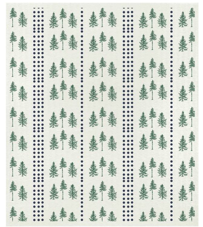 TMW Three Pines® Navy  x Wet-It Swedish Cloths
