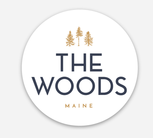 The Woods Maine® Mini Brandmark Circle Sticker