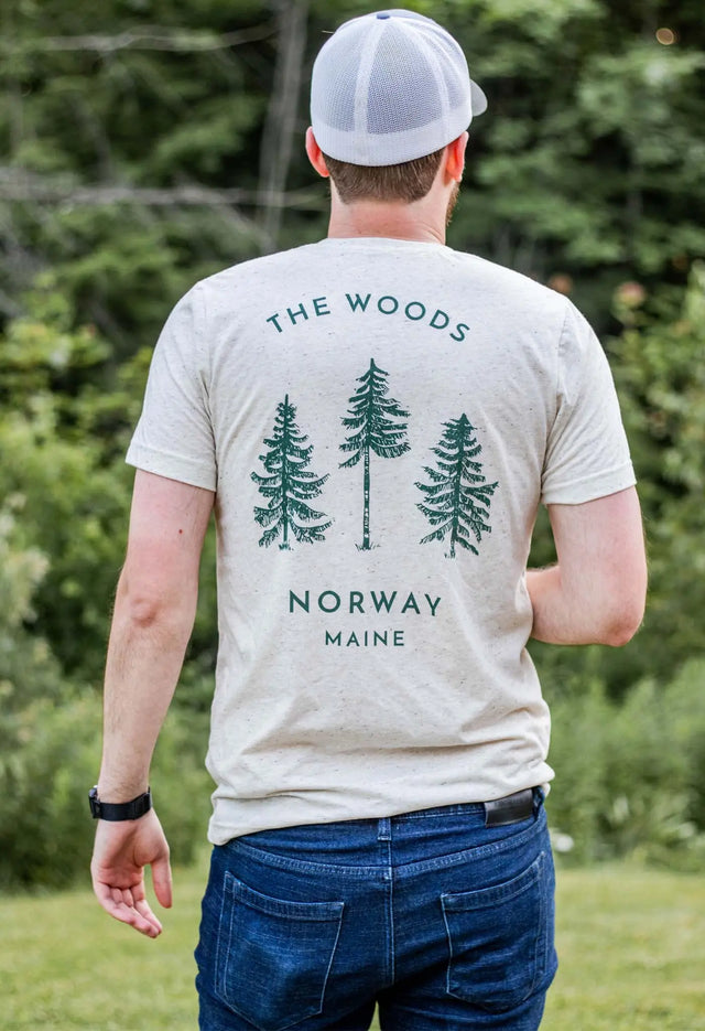 "The Norway" Maine Adult Short Sleeve T-Shirt (2 Colors Available) - The Woods Maine