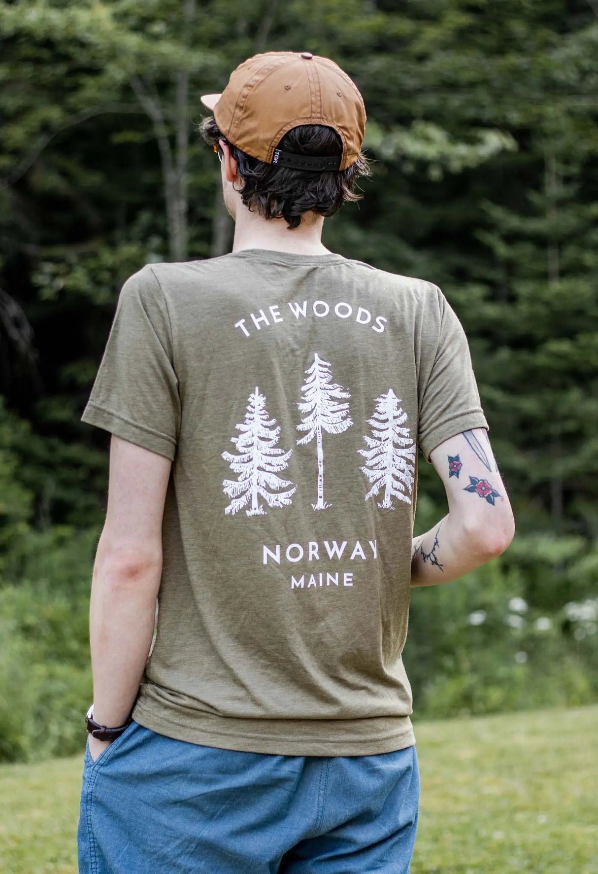 "The Norway" Maine Adult Short Sleeve T-Shirt (2 Colors Available) - The Woods Maine