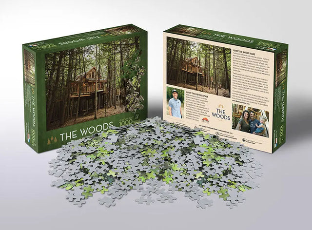The Woods Maine Treehouse 1K Piece Puzzle - The Woods Maine