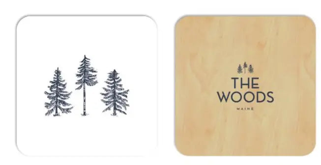 Three Pines® Coasters (Set of 4) - The Woods Maine