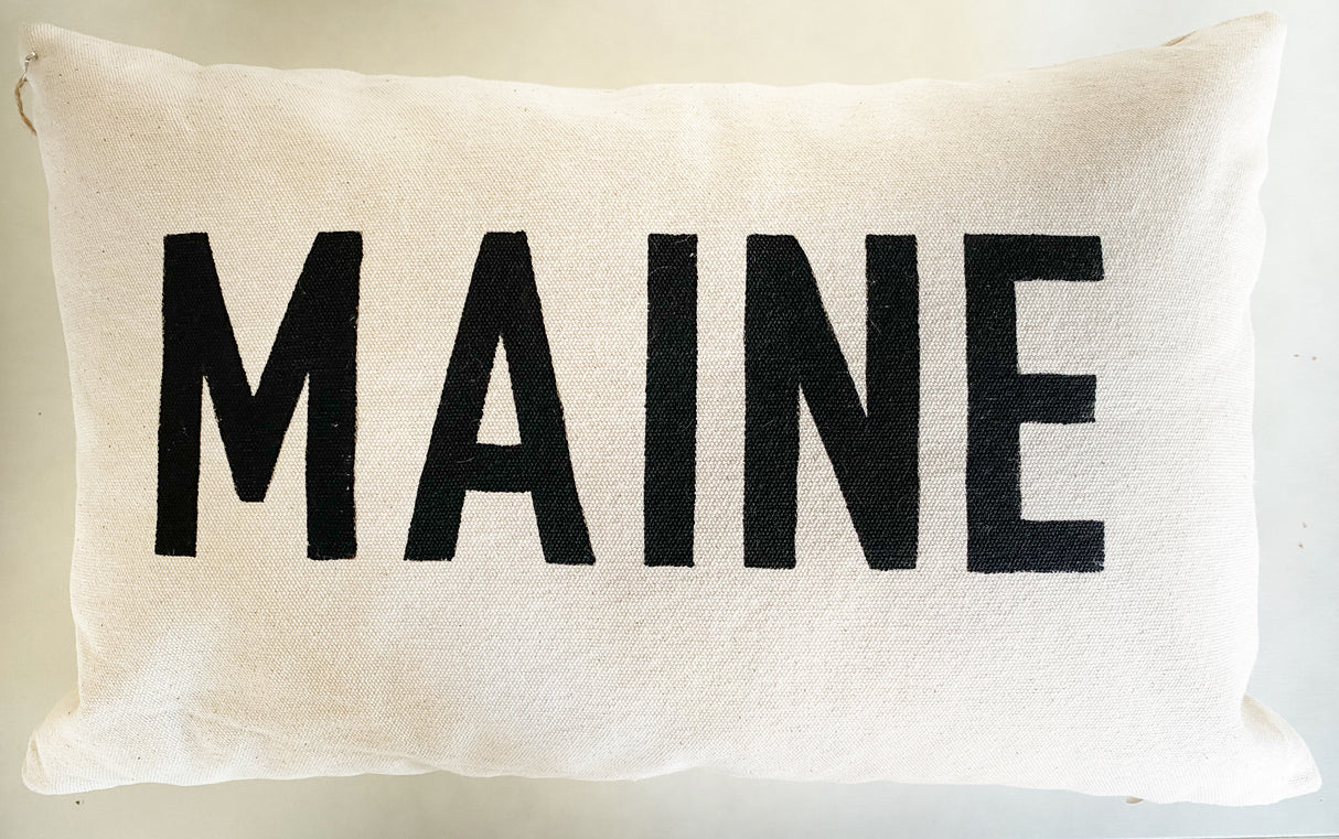 Maine 12 x18 Pillow by 521 Handmade
