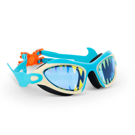 Shark Tooth White Megamouth Kids' Swim Goggles - Bling2o