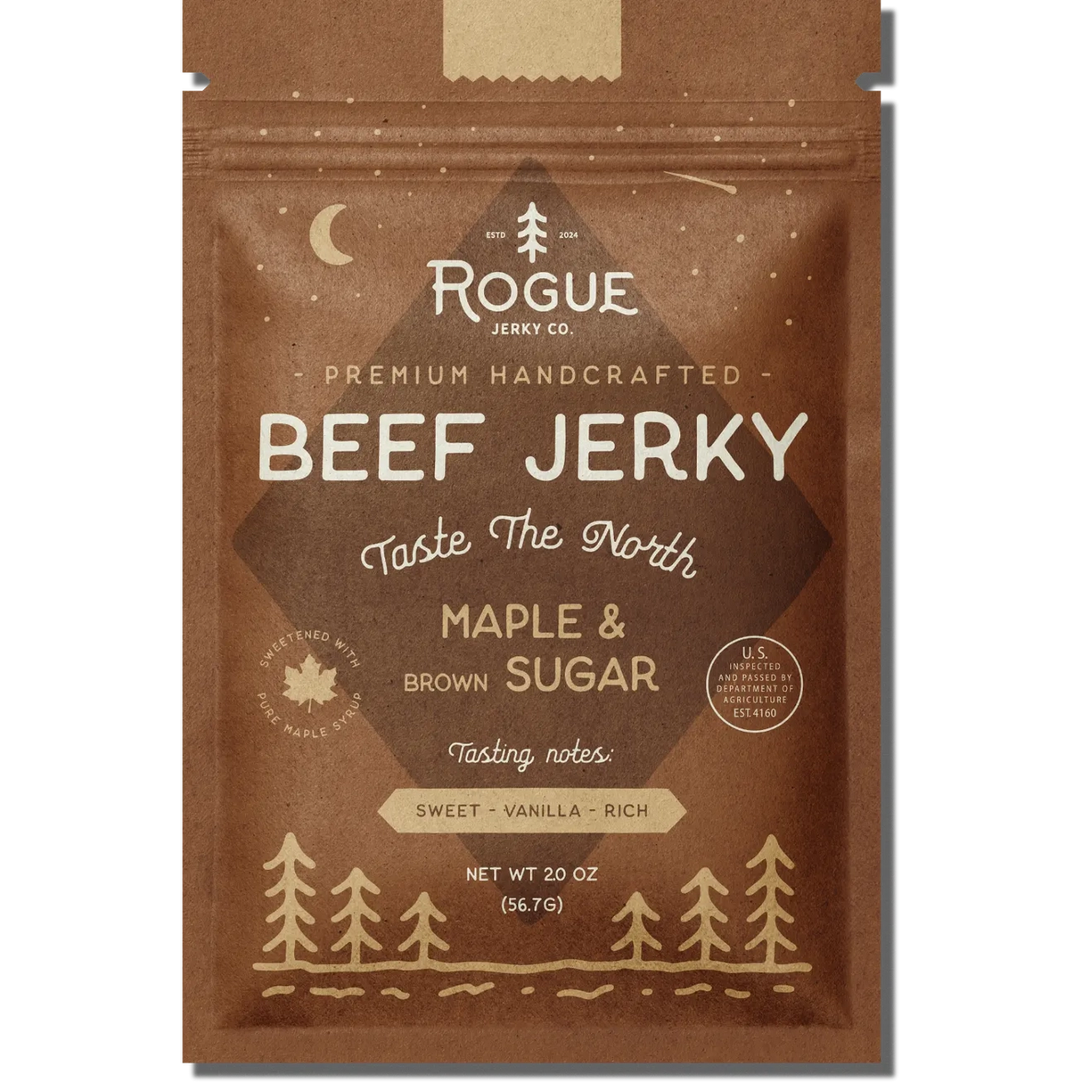 Maple & Brown Sugar Beef Jerky - Rogue Jerky Co.