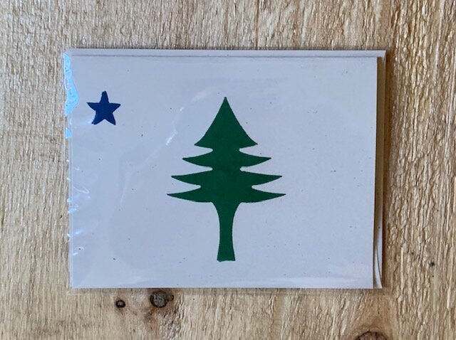 Original Maine Flag Note Cards - Original Maine