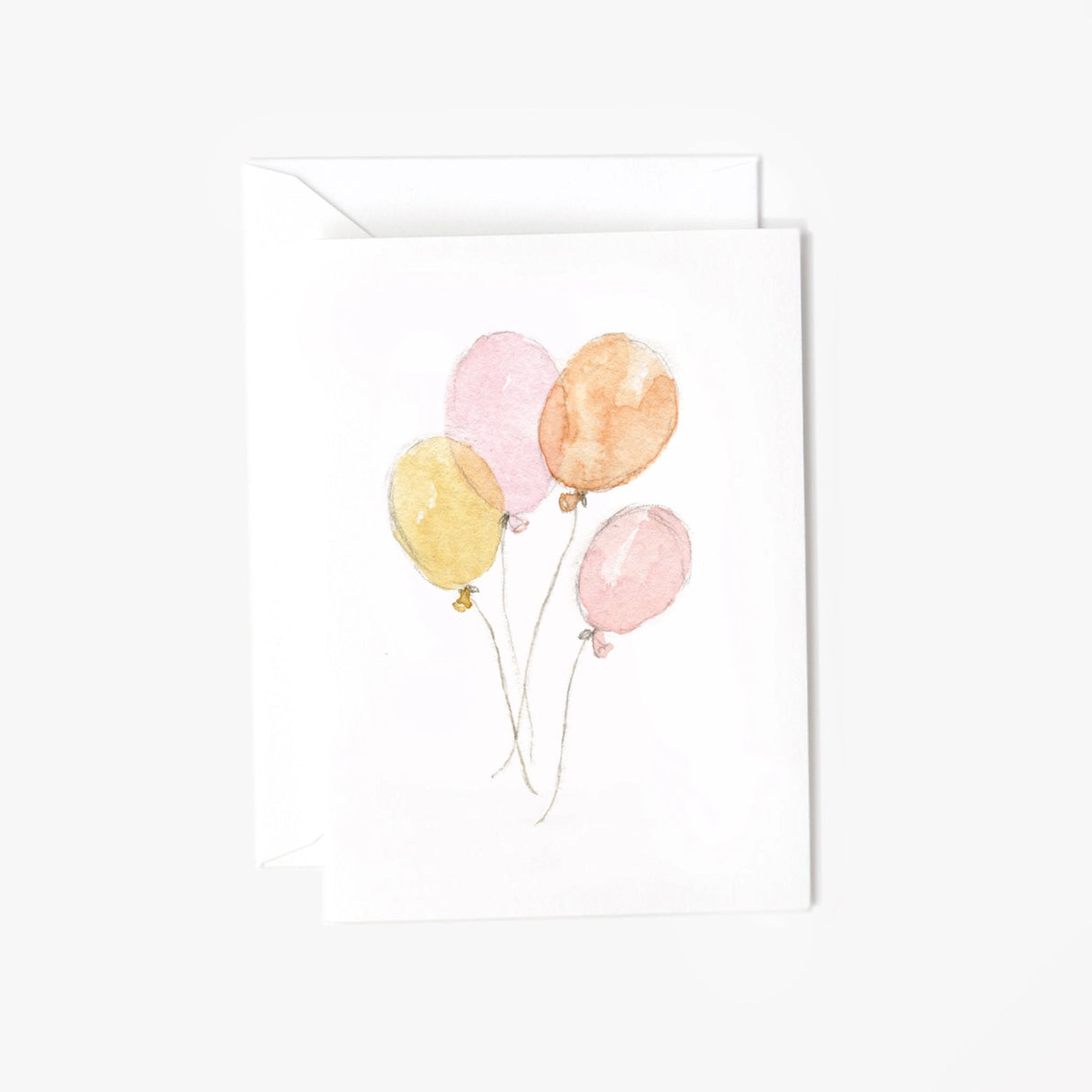 Pink Balloons Mini Notecard - emily lex studio