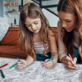 Wildflowers Coloring Tablecloth - Creative Crayons Workshop