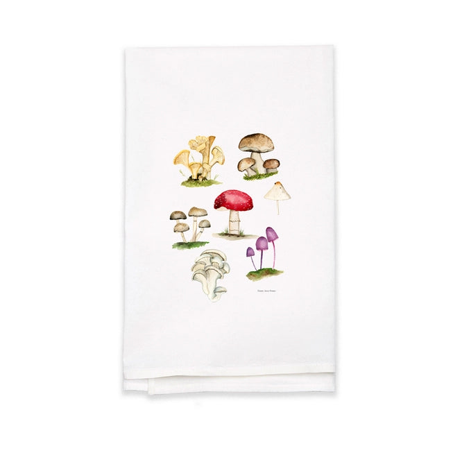 Mushroom Tea Towel - Finding Silver Pennies