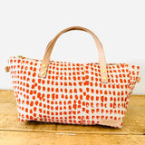 Double Dot Orange Satchel Bag - Erin Flett