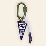 East Coast Pennant Bag Charm - Freshwater Curated Goods