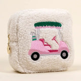 Square Golf Cart Teddy Pouch - The Darling Effect