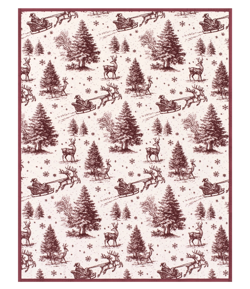 Santa Toile Blanket - ChappyWrap