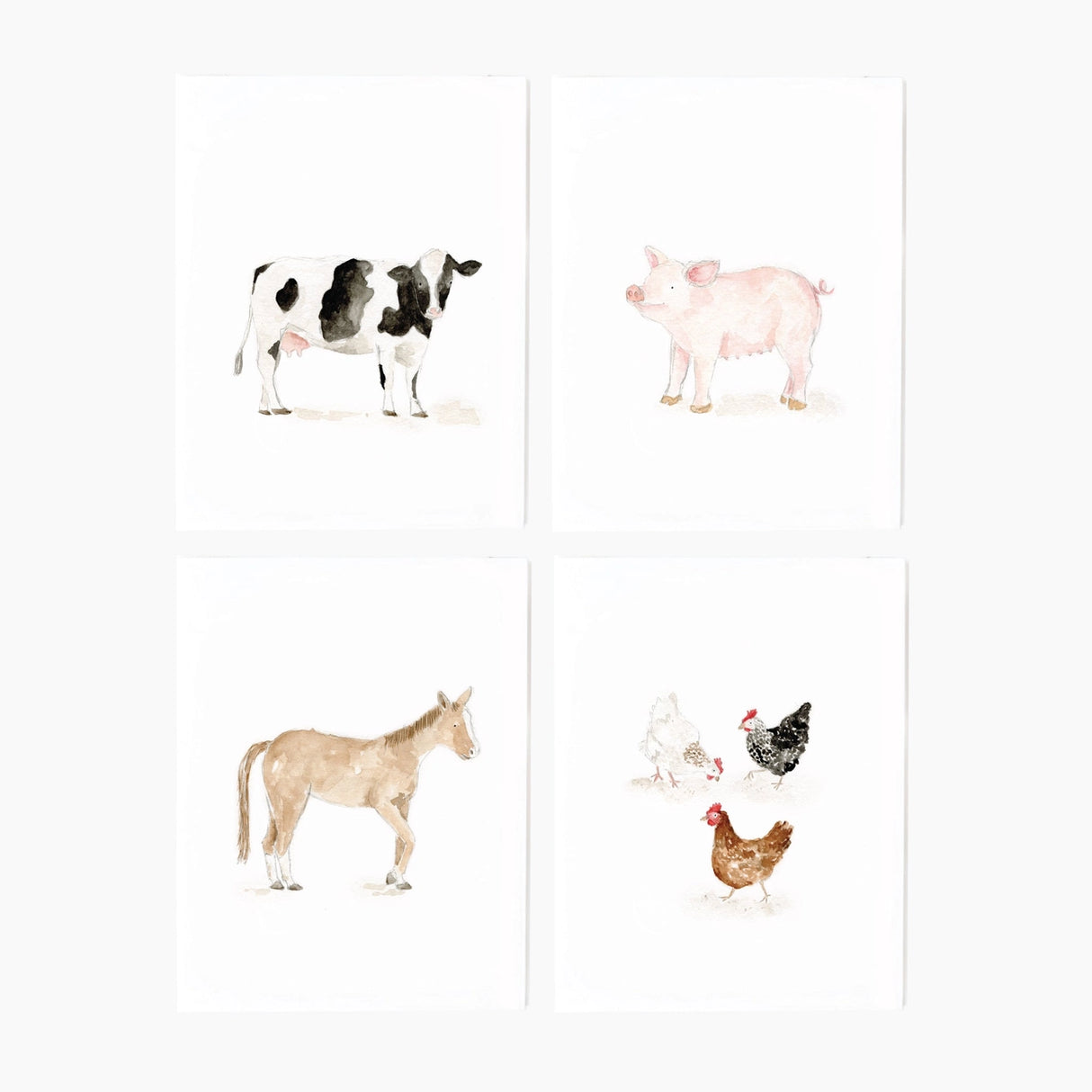 Farm Animals Notecard Set - emily lex studio