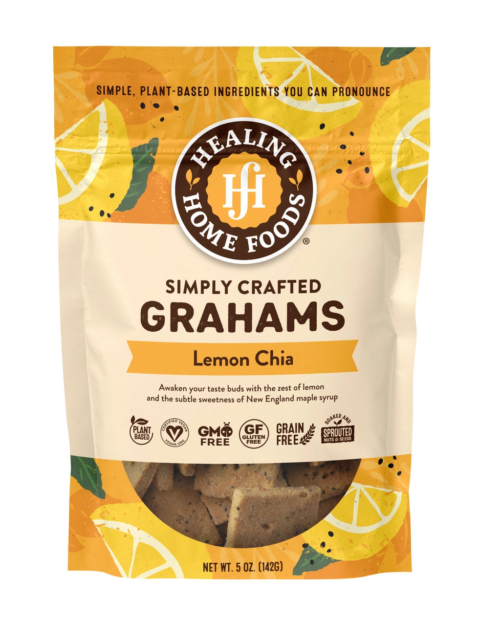 Baked Lemon Chia Graham Crackers - Healing Home Foods | MADE IN MAINE