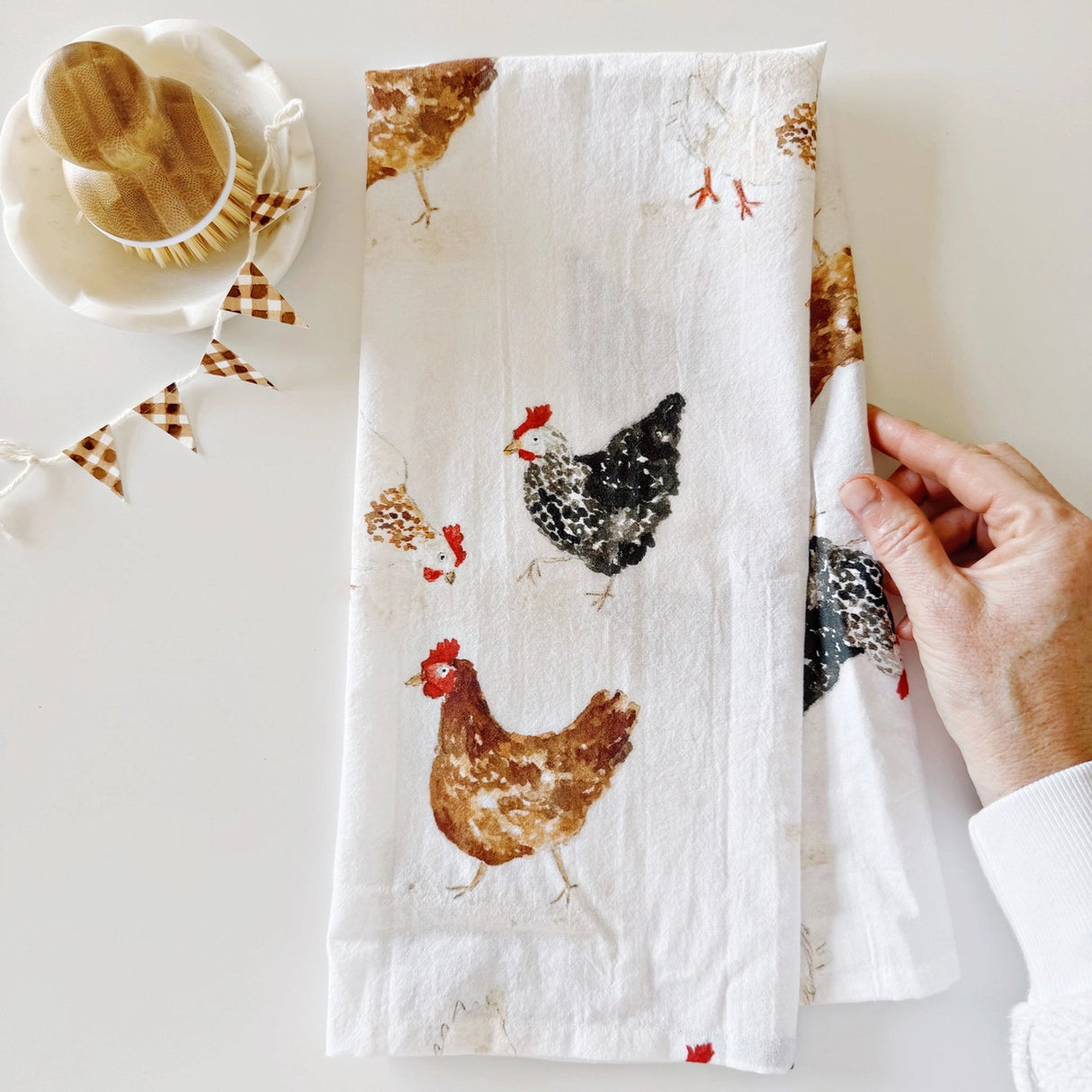 Chickens Tea Towel - emily lex studio