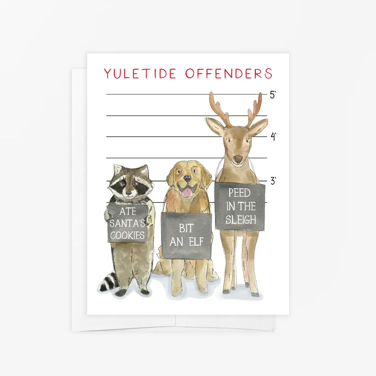 Yuletide Offenders Christmas Card - Emmy + Olly