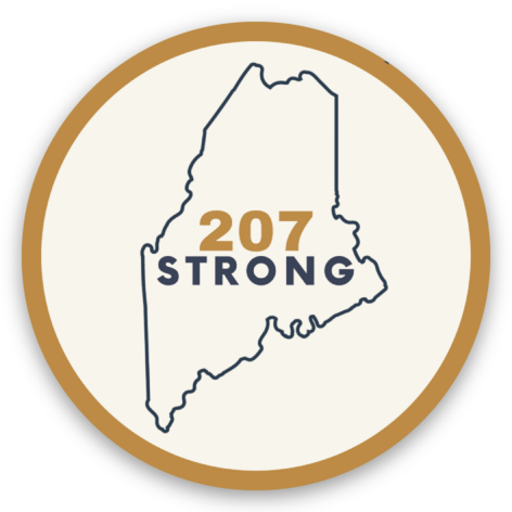 207 Strong Sticker | Lewiston, Maine Victim Support Fundrasier