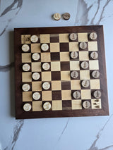 The Woods Maine® Heirloom Wooden Checkers Set | MADE IN MAINE