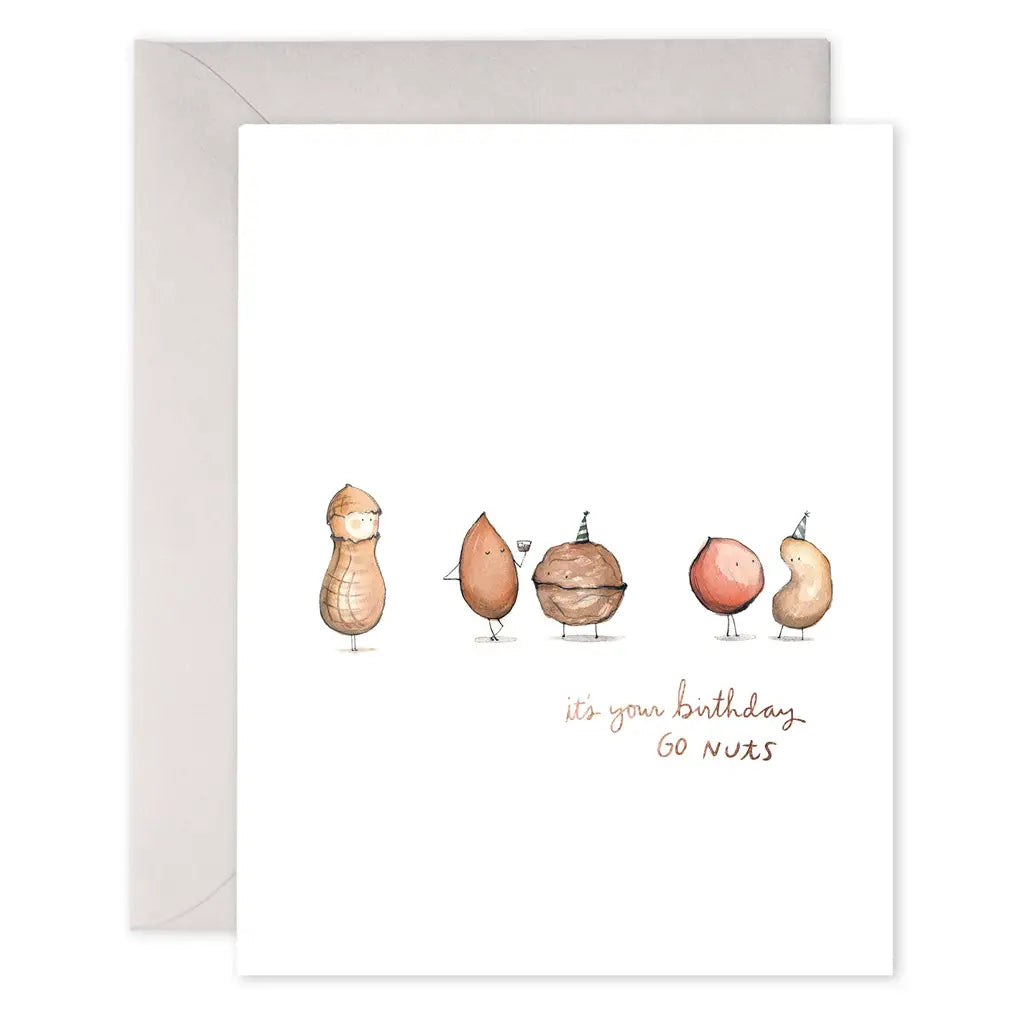 Go Nuts Birthday Greeting Card - E. Frances Paper