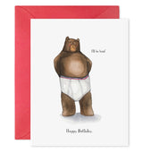 I'll Be Brief Birthday Greeting Card - E. Frances Paper