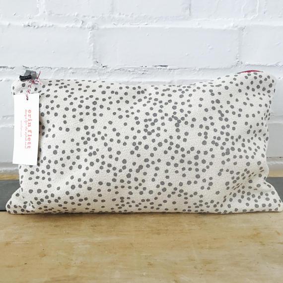 Charcoal Dot Clutch - Erin Flett | MADE IN MAINE
