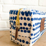 Royal Blue Dot Toiletry Bag - Erin Flett | MADE IN MAINE