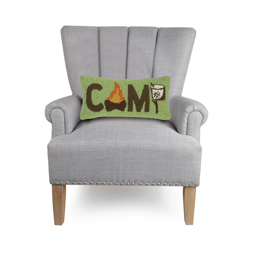 Camp Marshmallow Hook Pillow - Peking Handicraft