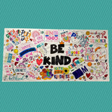 Be Kind Coloring Tablecloth - Creative Crayons Workshop