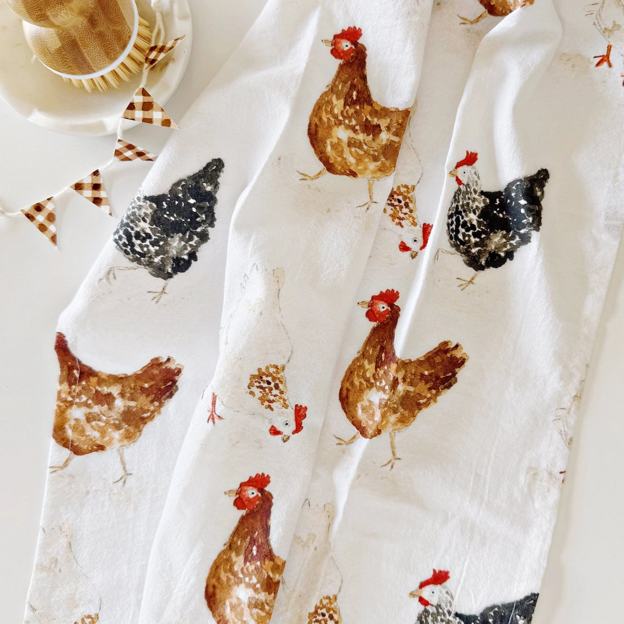 Chickens Tea Towel - emily lex studio