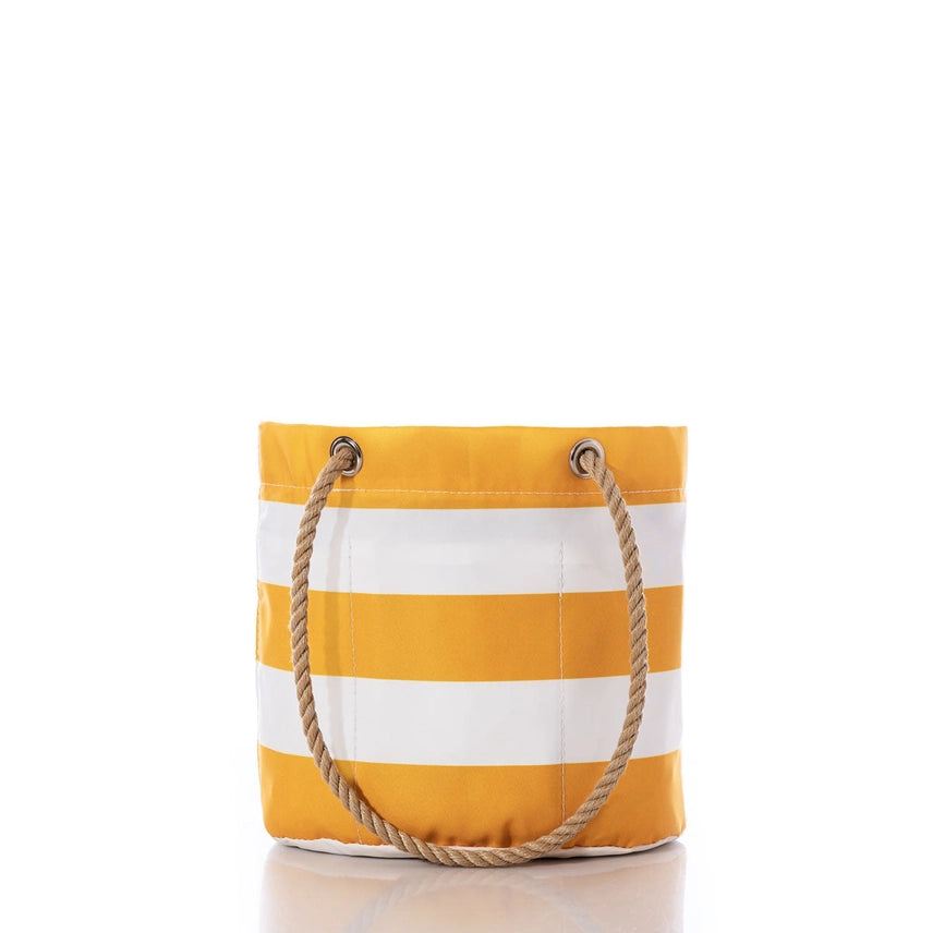 Yellow Stripe Essential Handbag - Sea Bags Maine