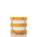 Yellow Stripe Essential Handbag - Sea Bags Maine