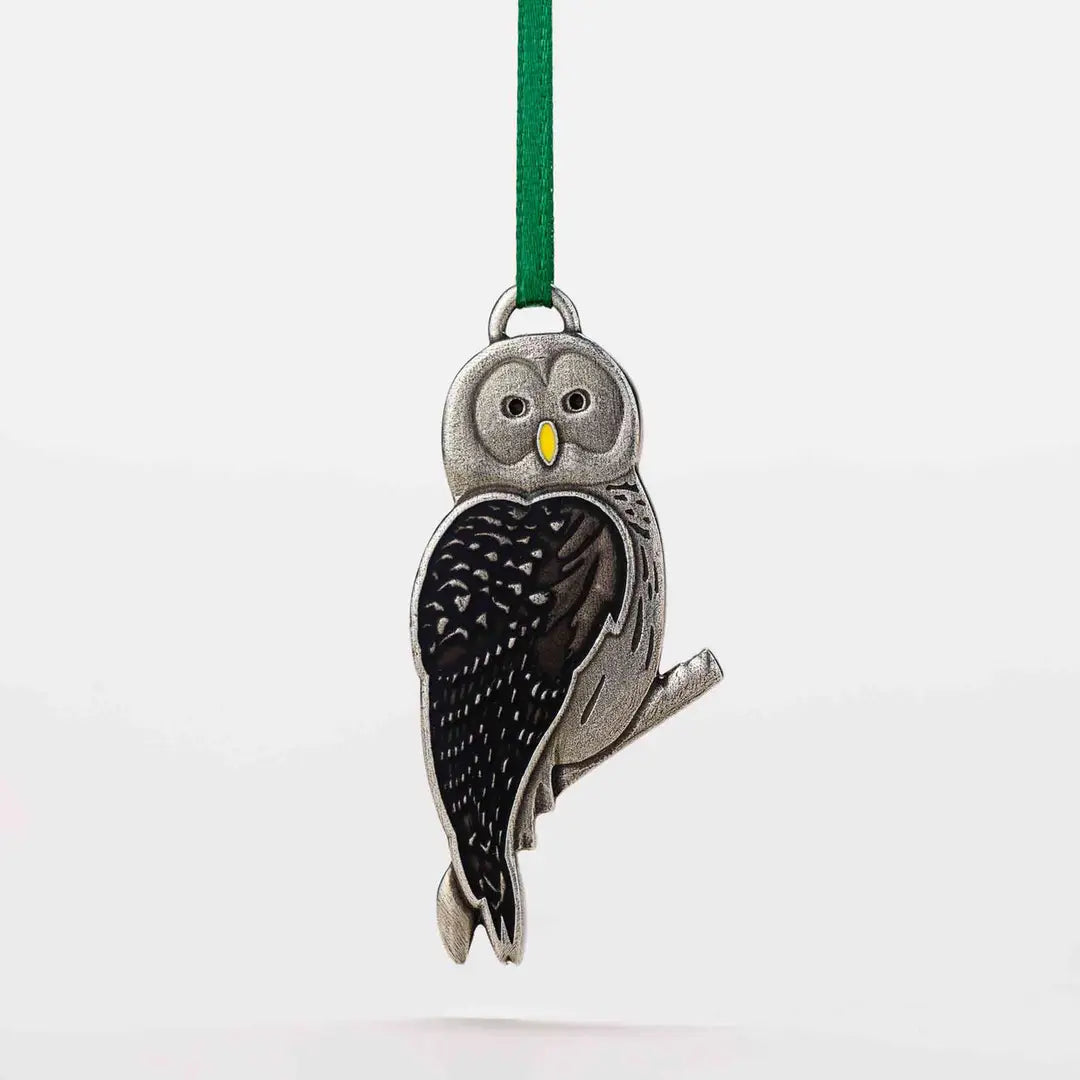 Barred Owl Ornament - Danforth Pewter