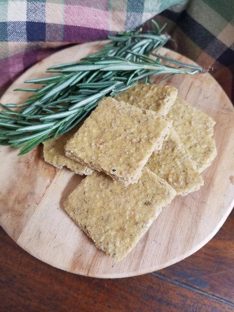 Air-Dried Garden Herb Crackers - Healing Home Foods