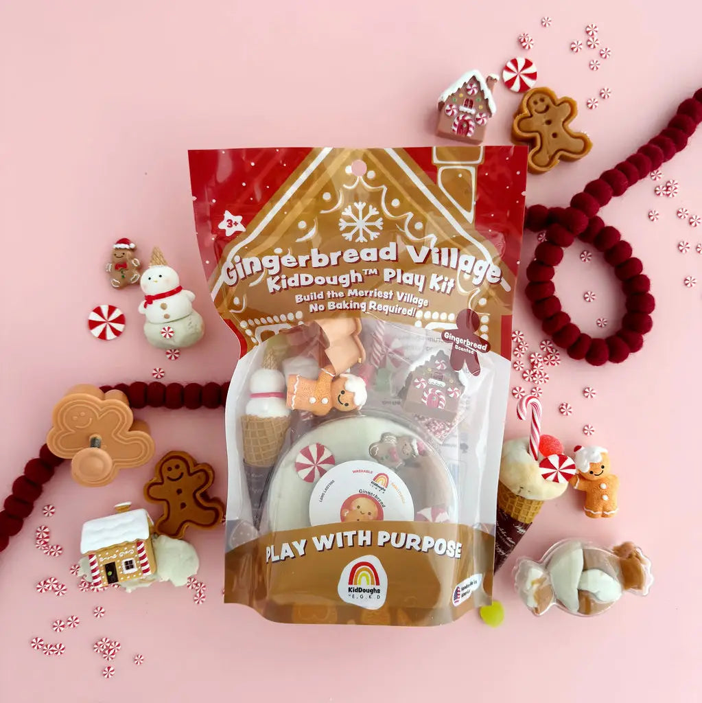 Gingerbread Village Kiddough Play Kit - Earth Grown KidDoughs