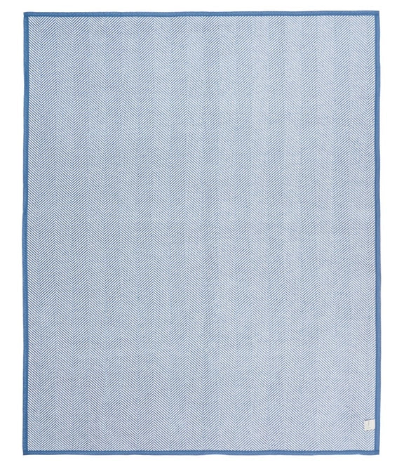 Harborview Herringbone Light Blue Original Blanket - Chappy Wrap