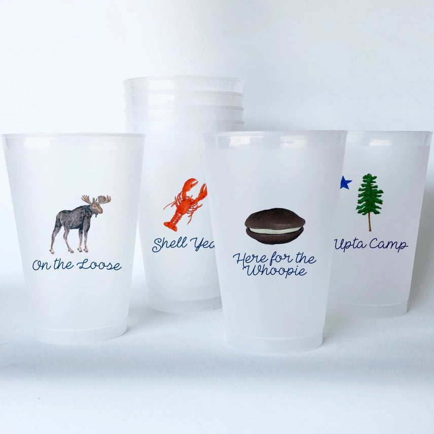 Maine Shatterproof 20 oz Plastic Cups (8) - Dishique