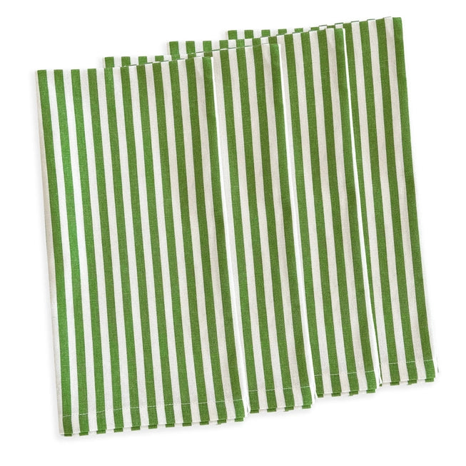 Green Pinstripe Dinner Napkins - Caskate
