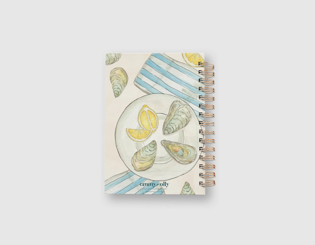Coastal Maine Oysters + Lemons Notebook - Emmy + Olly